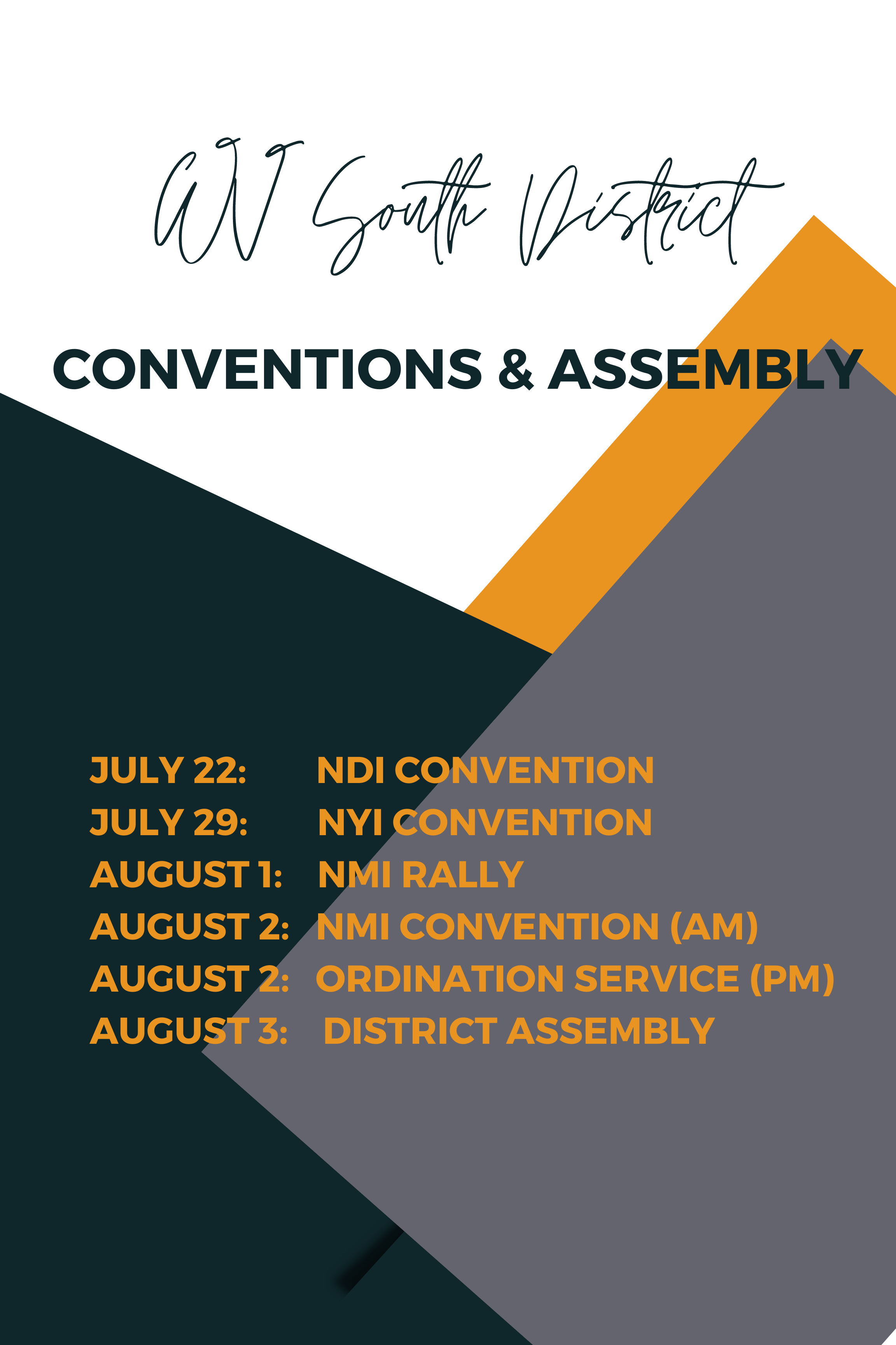 WV South District Conventions and Assembly